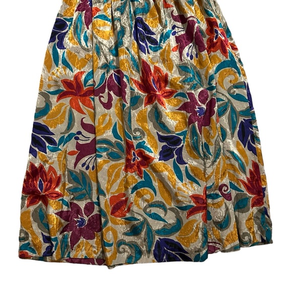 J. ELLIS Vintage Floral Long Sleeve Mock Neck Maxi Dress 16 - Picture 6 of 14